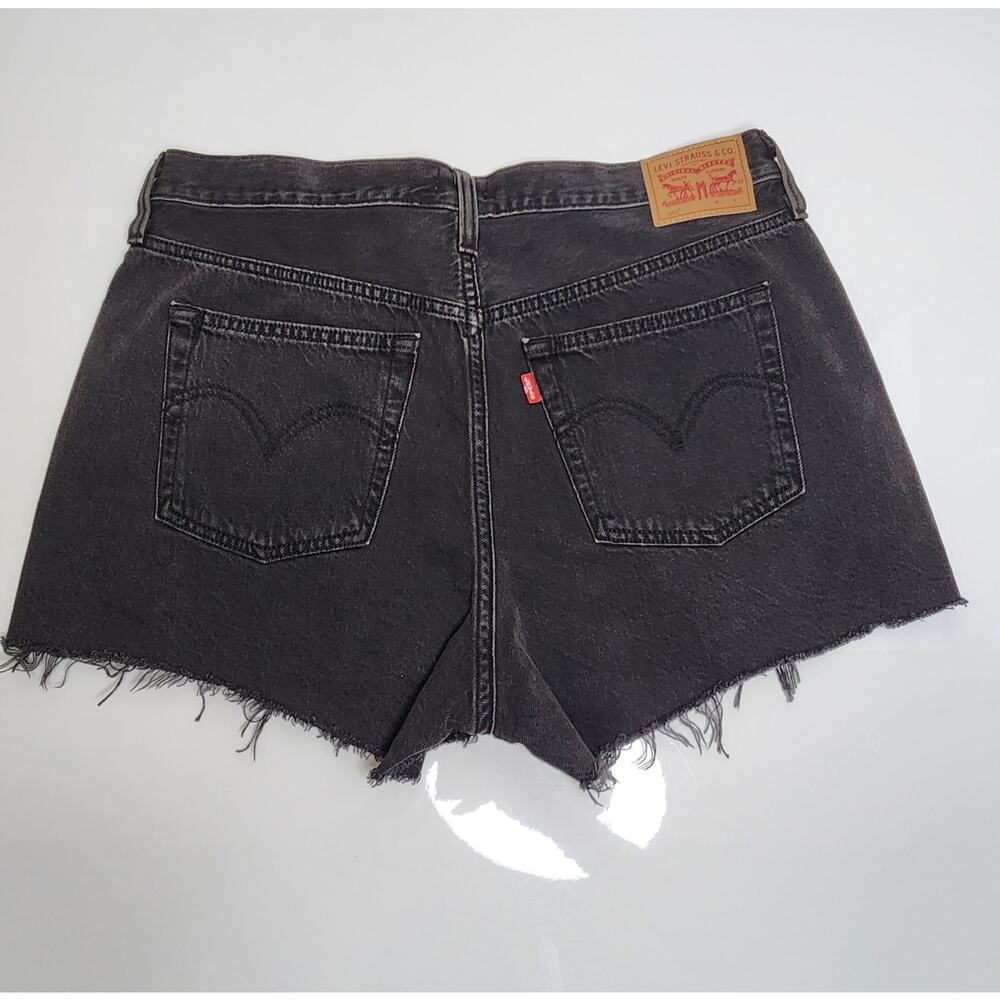 Levi's 501 Women's Cut-Off Denim Shorts, Distressed, High-Rise, Size 32